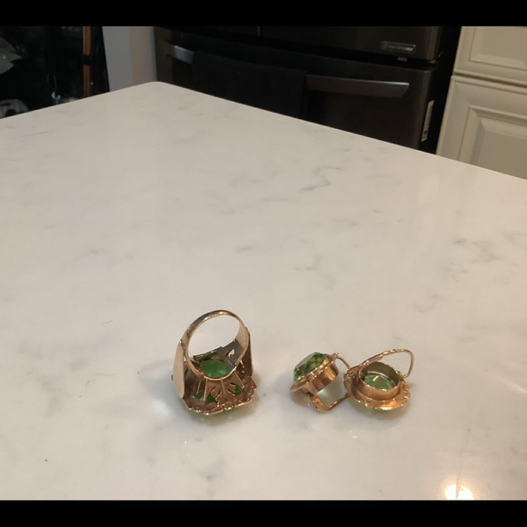 Antique Ring &Earrings Rose Gold - Picture 4 of 6